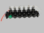 Блок управления донными клапанами пневматический 5 секции (пластмас.) YJ103-5