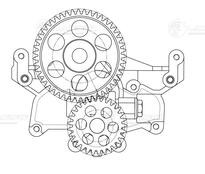 Насос масляный для а/м МАЗ, Урал с двиг. ЯМЗ-650.10 (LOP 0650)