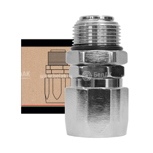 Фитинг соединитель 1"х1" к НПТ и СПТ "БелАК" (12046)