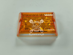 Указатель габарита с подсветкой (маркерный) ЖЕЛТЫЙ на кронштейне / 19003