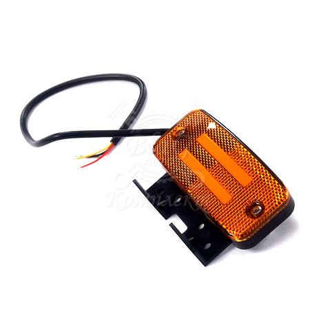 Фонарь габаритный 159 желтый с неоновым маркерным светом , с функцией указателя поворота и кронштейн