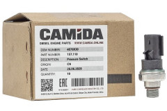 Датчик давления масла аварийный (реле давления) КАМАЗ, НЕФАЗ, ПАЗ, ВАЛДАЙ, ГАЗЕЛЬ дв. Cummins ISF, ISBe, ISLe 4076930 (CAMIDA)