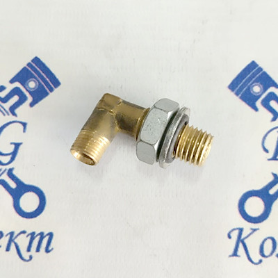 Штуцер - Угол М10-М12 (Россия) в сборе с гайкой, шайбой (горного тормоза) 861328