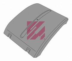 Крыло заднее часть верхняя со стяжками черный пластик MAN о.н.81664106606 / М3090912 / MARSHALL