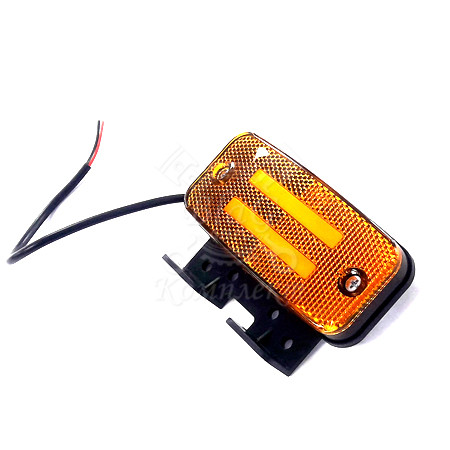 Фонарь габаритный 159-00-1 ЖЕЛТЫЙ с неоновым маркерным светом (2 полосы) и кронштейном (ТАС)