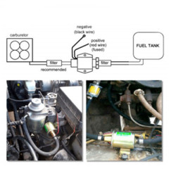 Насос топливный электрический универсальный 12V HEP-02A