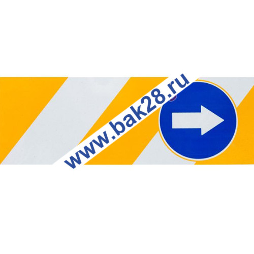 Наклейка светоотражающая "СТРЕЛКА-негабарит" желтый (20043)