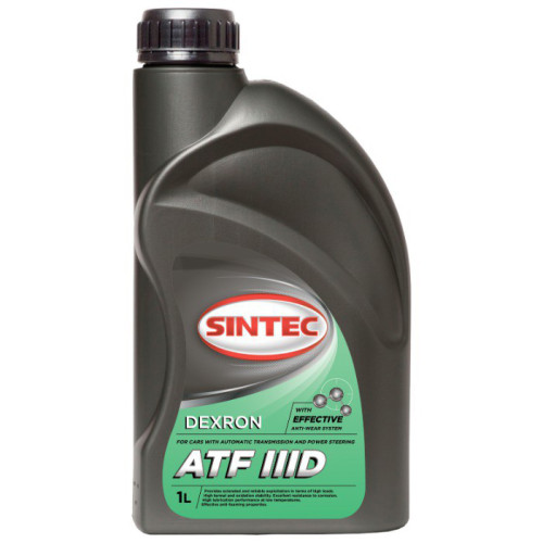 Масло д/автомат. трансмиссии SINTEC ATF DEXRON III, 1л.