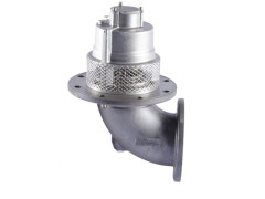 Клапан донный КД100 (алюминевый, пневматический, постоянно закрытый, ДУ 100 мм, с крулыми флянцами)