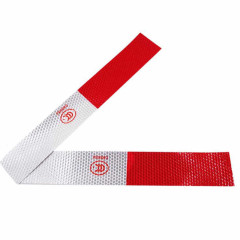 Наклейка светоотражающая (красно-белая, 295х48мм) C000352