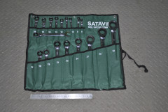 Набор ключей комбинированных 18шт. в сумке (8-32мм с трещеткой)