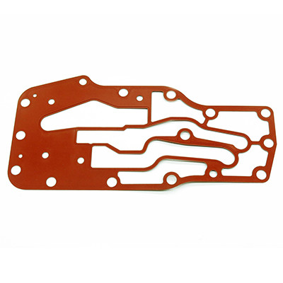 Прокладка головки маслоохладителя (красная) КАМАЗ, НЕФАЗ дв.Cummins ISBe 2831077 (CAMIDA)