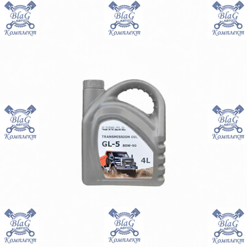Масло трансмиссионное URAL TRANS OIL GL-5 80W-90, 4л.