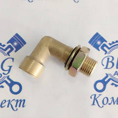 Штуцер - Угол М16-М20х1,5 (завод) в сборе с гайкой (энергоаккумулятора) / 861030
