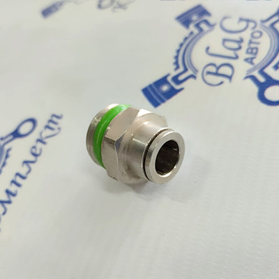 Фитинг металлический прямой 1/2"-Ф10 метал. корот. с упл. кольцом