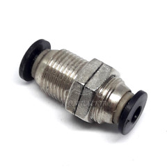 Фитинг металлический прямой 1/8"-Ф6 корот. с упл. кольцом