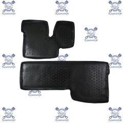 Коврики кабины (к-т из 2-х) КАМАЗ Евро полиуретан S9902 / 4612757210517