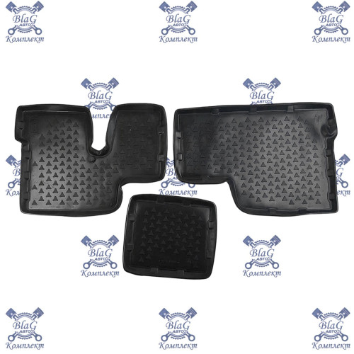 Коврики кабины (к-т из 3-х) полиуретан S9902/1 / 4612757211545