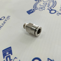 Фитинг металлический прямой 1/8"-Ф8 корот. с упл. кольцом