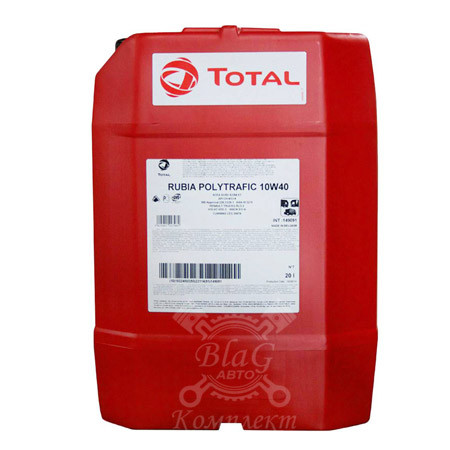 Масло моторное TOTAL Rubia Polytrafic 10W-40, 20л.