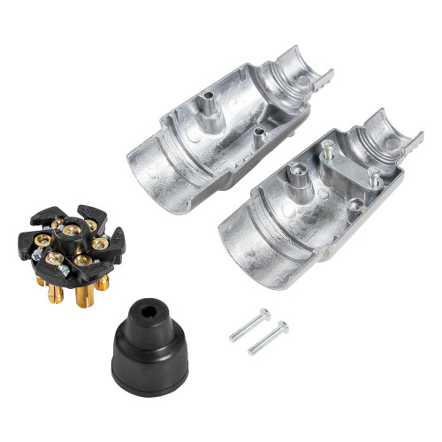 Вилка прицепа 7 контактов металл (ATE-02)