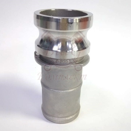 Камлок SS304 тип E-125 1*1/4" (32мм) (ниппель с концом под рукав)
