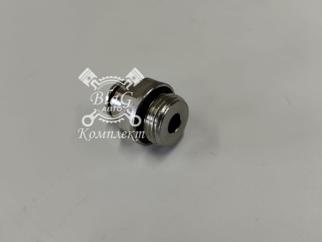 Фитинг металлический прямой 3/8"-Ф8 метал. корот. с упл. кольцом