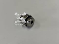 Фитинг металлический прямой 3/8"-Ф8 корот. с упл. кольцом