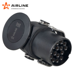 Вилка прицепа/тягача 24В 15 контактов пластик (ATE-44)