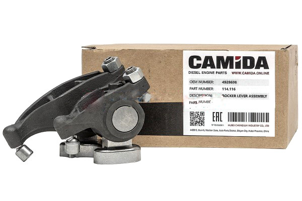 Коромысло (в сборе, на цилиндр) КАМАЗ дв. Cummins ISBe 4928698, 4995602 (CAMIDA)