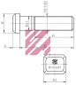 Болт крепления колеса Скания (L=85; 7/8" 11BSF) (M4100007)