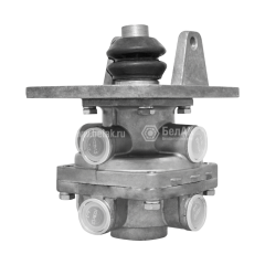 Кран тормозной под педаль БЕЗ ПЕДАЛИ н/о 2-секционный (ГТК) (ан.100-3514108) &quot;БелАК&quot; (13511)