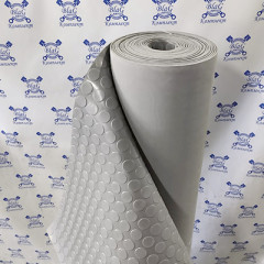 Ковры 1250х10000х3,0мм рифленые, серые &quot;пяточок&quot; &quot;СК-Полимеры&quot;