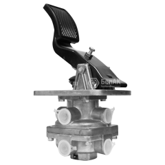 Кран тормозной под педаль С ПЕДАЛЬЮ н/о 2-секционный (ГТК) (ан.5320-3514108) &quot;БелАК&quot; (13514)