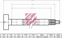 Кулак разжимной левый BPW о.н. 0509705391 / М4500211 MARSHALL