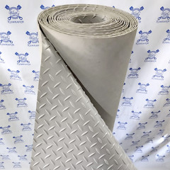 Ковры 1250х10000х3,5мм рифленые, серые &quot;елочка&quot; &quot;СК-Полимеры&quot;