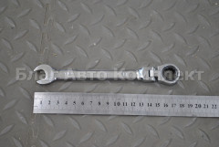 Ключ гаечный 13 рожковый + накидной стрещеткой на шарнире