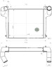 Радиатор интеркулера ОНВ для а/м Камаз 4308, 4325, 43253, 43255 Cummins (LRIC 0708) 430854-117300