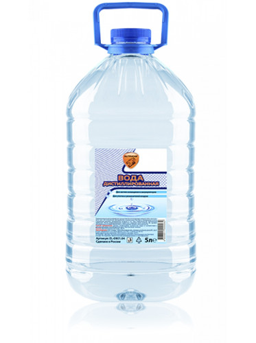 Вода деминерализованная (обессоленная) 5л. ПЭТ