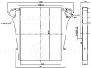 Радиатор интеркулера ОНВ для а/м Камаз 5480-1172010 LUZAR (LRIC 0780)