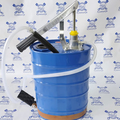 Бачок маслонагнетательный ручной (метал. синий) рычажный