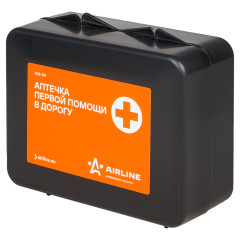 Аптечка автомобильная  в пластиковом футляре AIRLINE AM-04