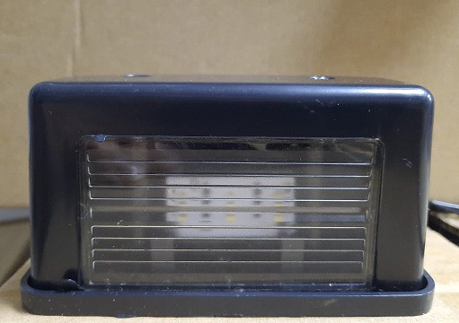 Фонарь освещения номерного знака ПН 1-0101LED Евро ЧЕРНЫЙ (прямоугольный) LED (ТАС)