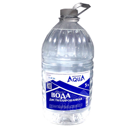 Вода дистиллированная, 5л.