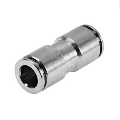 Фитинг металлический прямой для трубок ПВХ Ф10мм (н/в) MPUC10