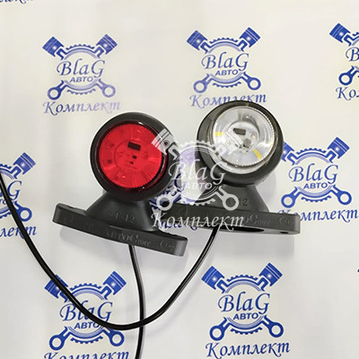 Фонарь габаритный ФГ-12-04LED бегущий, крепление 2 отв. 24В (ТАС)