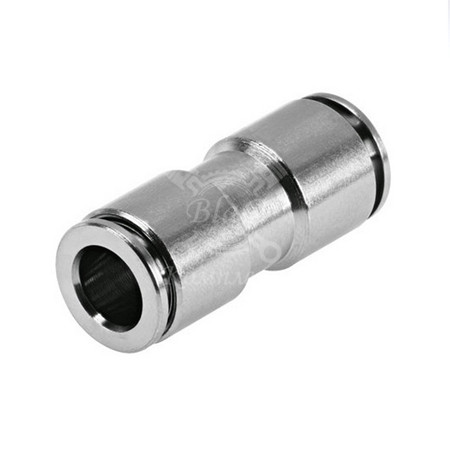 Фитинг металлический прямой для трубок ПВХ Ф12мм (н/в) MPUC12