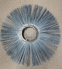 Диск щеточный (полипроп. безпроставочный) (синий/В.) D120х550мм 3-фиксатора