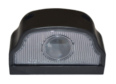 Фонарь освещения номерного знака ПН 2-0101LED Евро ЧЕРНЫЙ (волна) LED (ТАС) (7192)