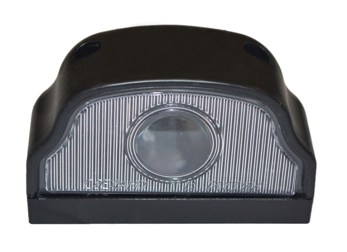 Фонарь освещения номерного знака ПН 2-0101LED Евро ЧЕРНЫЙ (волна) LED (ТАС)